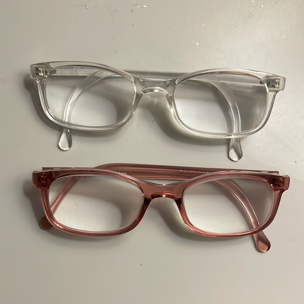 Clear frames great condition size 40